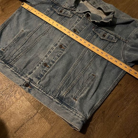 Vintage Y2K Levis Light Wash Denim Standard Trucker Jean Jacket Mens Size XXL - Picture 9 of 10